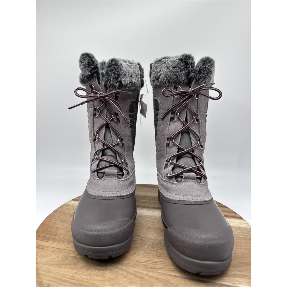 Lands' End NWT Women's Squall Snow Boot‎  Size 7.5B Style 520086 Gray Thermolite - Picture 2 of 10
